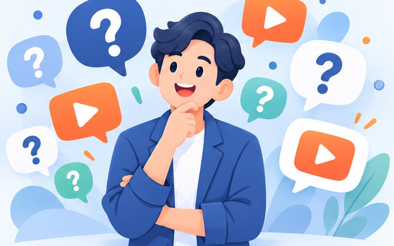 老闆 Q&A 題庫示意圖：選行業，列出客人最想問老闆的 30 個問題，每題都能拍成一支短影片。